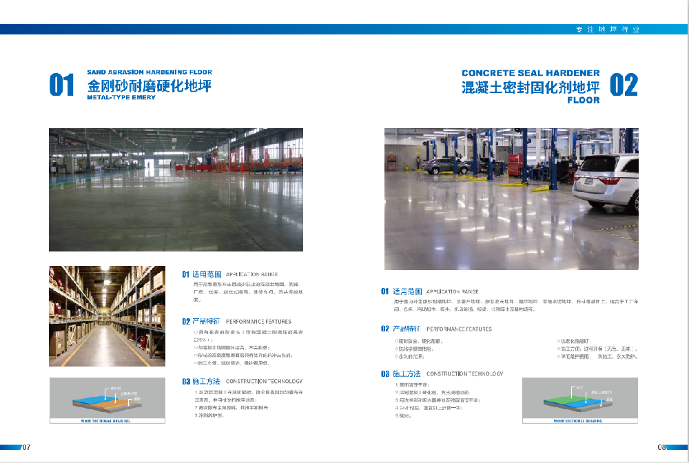 金刚砂耐磨硬化地坪及混凝土密封固化剂地坪漆